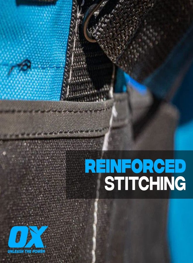 OX TOOLS Pro 15-Inch Wide Mouth Nylon Tool Storage Bag | PVC Nylon & Reinforced Stiching - Image 4