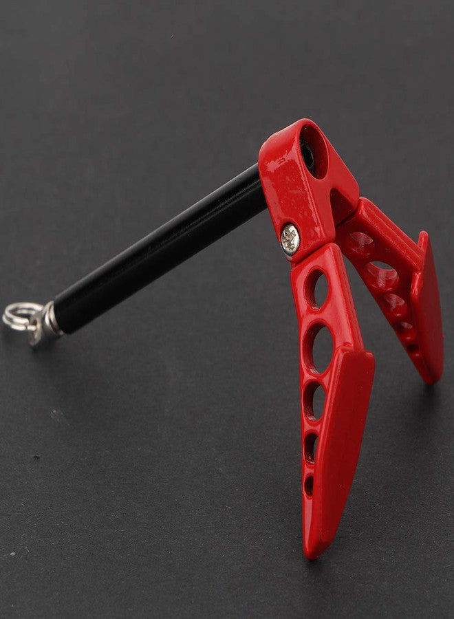 Ymiko 1/10 RC Crawler Car Winch Anchor, Front Bumper Trailer Car Model Land Anchor Winch Ground Car Synthetic line Anchors Foldable Earth Anchor Winch Ground Decor Tool for RC Rock Crawler Truck Car Parts - Image 4