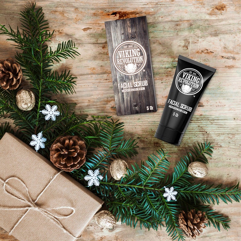 Viking Revolution Microdermabrasion Face Scrub for Men - Facial Cleanser for Skin Exfoliating, Deep Cleansing, Removing Blackheads, Acne, Ingrown Hairs - Men's Face Scrub for Pre-Shave (1 Pack) - Image 4