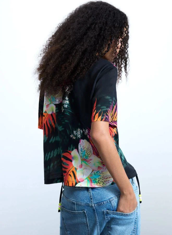 Desigual Black Tropical shirt for Women | Best Price UAE