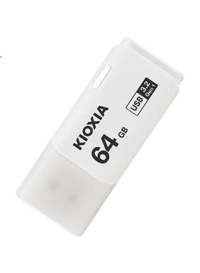 Kioxia 64Gb Usb Flash Drive, U301 Falcon Flash Series, White, Usb 3.2 Interface, Stylish Design, High-Speed Transfer, For Office, Study, And Car Use, Compatible With Apple Systems - Image 1