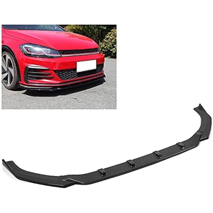 BTER Front Splitter, for Maxton Style Bumper Lip Flexible 3PCS/Set for Auto Modification(Carbon pattern) - Image 5