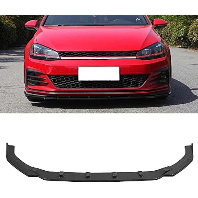 BTER Front Splitter, for Maxton Style Bumper Lip Flexible 3PCS/Set for Auto Modification(Carbon pattern) - Image 2