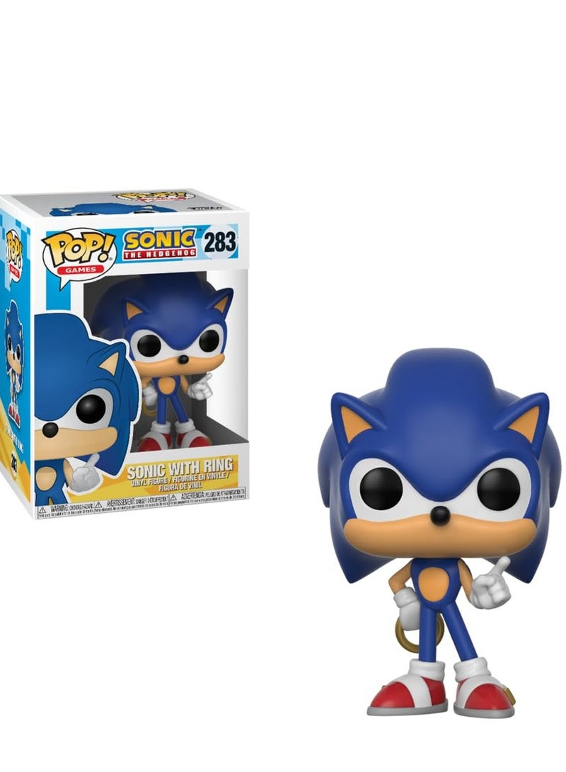 Funko POP Sonic The Hedgehog with Ring Figure - Image 1