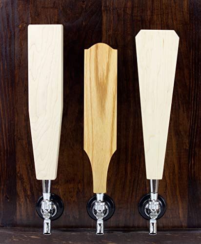 Maple Landmark Unfinished 12" Solid Maple Angled Tap Handle - Image 5