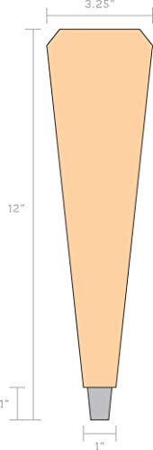 Maple Landmark Unfinished 12" Solid Maple Angled Tap Handle - Image 3