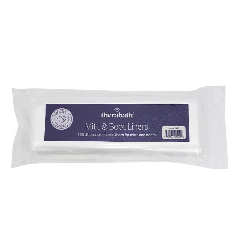 therabath أغطية قفازات وأحذية ثيراباث القابلة للاستخدام مرة واحدة، لعلاج التهاب المفاصل والعناية بالبشرة، أغطية شمع البارافين لليدين والقدمين، تستخدم مع القفازات والأحذية المعزولة، للاستخدام في المنزل والسبا، مصنوعة في الولايات المتحدة الأمريكية، 100 قطعة - Image 1