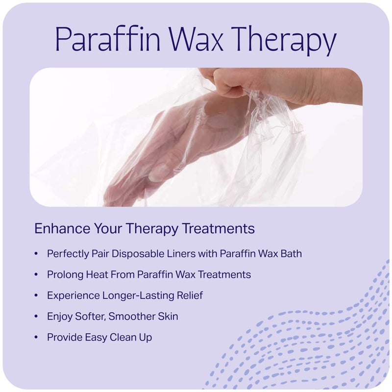 therabath أغطية قفازات وأحذية ثيراباث القابلة للاستخدام مرة واحدة، لعلاج التهاب المفاصل والعناية بالبشرة، أغطية شمع البارافين لليدين والقدمين، تستخدم مع القفازات والأحذية المعزولة، للاستخدام في المنزل والسبا، مصنوعة في الولايات المتحدة الأمريكية، 100 قطعة - Image 3