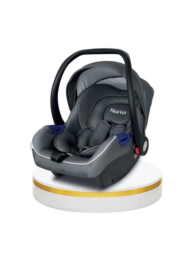 Nurtur Nemo Baby Carrier Adjustable Canopy and Handle Extra Protection 3 Point Safety Harness Suitable from 0 months to 12 months Upto 13kg Grey Official Product - Image 1