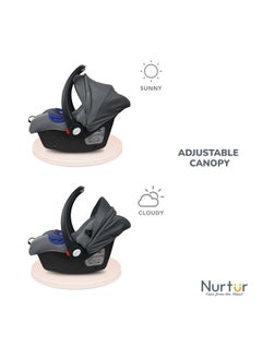 Nemo Baby Carrier Adjustable Canopy and Handle Extra Protection 3 Point Safety Harness Suitable from 0 months to 12 months Upto 13kg Grey Official Product - pzsku/ZE7C8EA33DF1A2AEF2E94Z/45/_/1691744406/c52bd103-47cd-4f4f-858b-ef0f0e0da45a