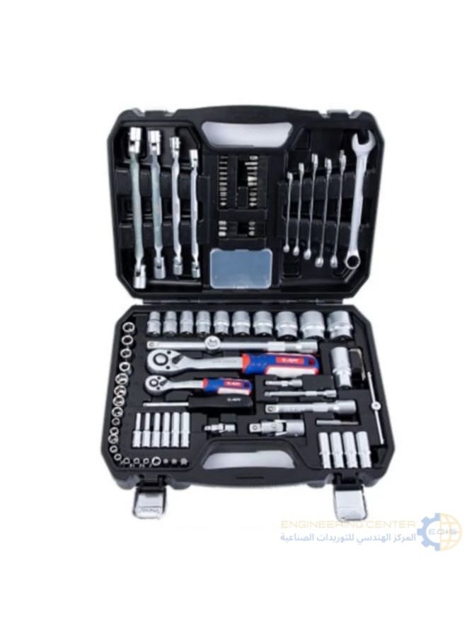 Apt - APT 4/1 2/1 inch hex socket set + 10 wrenches + 93mm screwdriver bits - Image 1