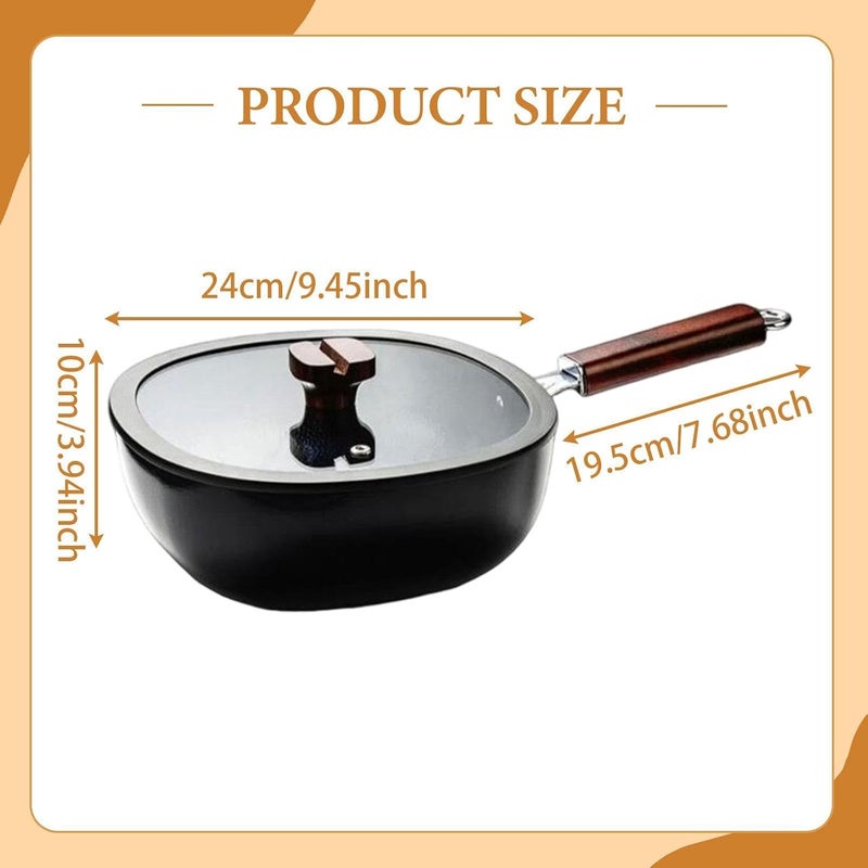 Anti slip Frying Pan Iron Milk Pan Nonstick Gift Portable Cooker Lightweight Soup Pot Saucepan for Kitchen Household Vegetable Stew, 24cm Fast warehouse picking General purpose premium build Integrated practical design Medium weight Pre-stock well-packed goods Cost effective upgraded craftsmanship Compact design Local market compliant trusted quality Durability enhanced Slow wear optimized quality General standard crafted Multi-budget available picks Multi usage Multi-style matching design Domestic distribution ready Trendy natural tone options Low wear optimized design Reliable durability Dispersed regional warehouses Long term use design Detachable clean General compatible practical design Regular scheduled transit Worldwide simple practical design - Image 4