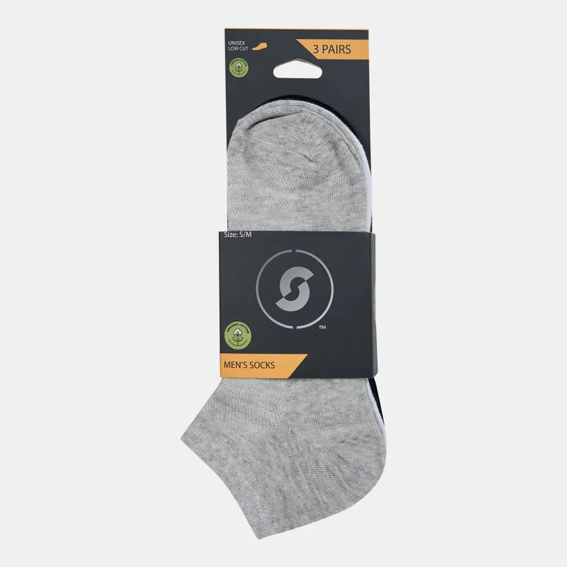 Sun and Sand Sports Lightweight Low Cut Socks (3 Pack) - S/M