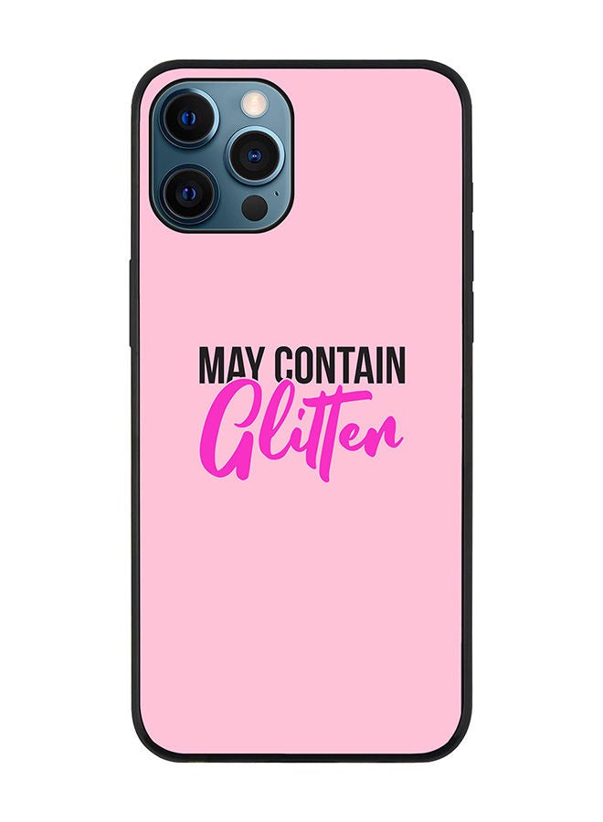 Stylizedd Rugged Black edge case for Apple iPhone 12 Pro Slim fit Soft Case Flexible Rubber Edges Anti Drop TPU Gel Thin Cover - May contain Glitter - Image 1