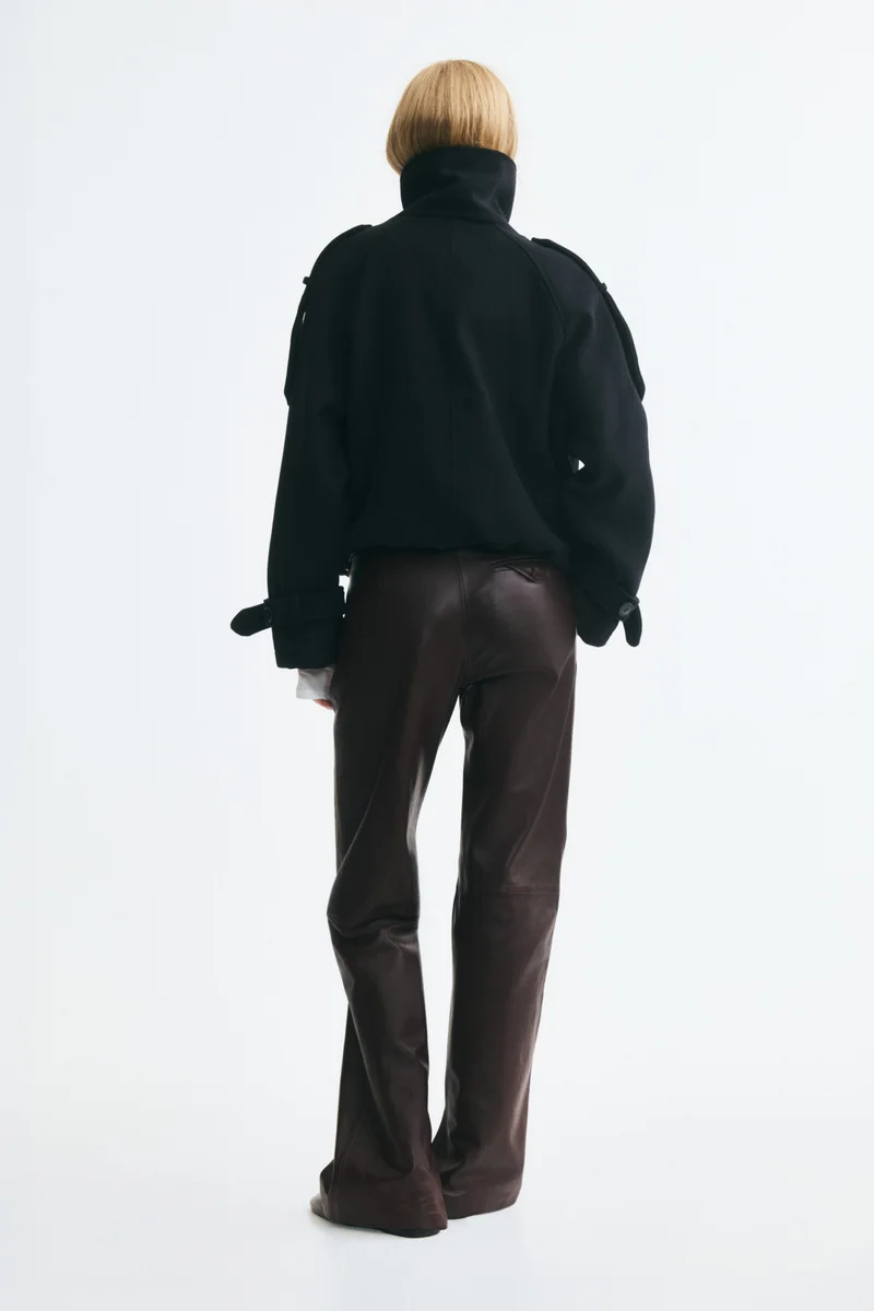 H&M  Double-breasted funnel-collar jacket for Women | Best Price UAE