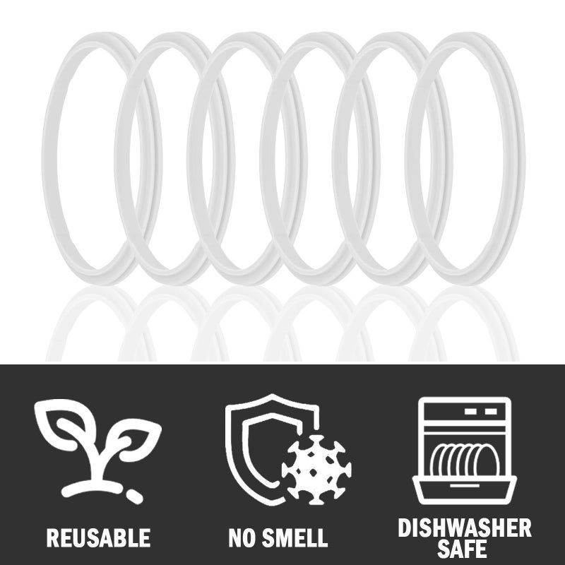Greant 6 PCS Rubber Seal Fits Hydro Flask Wide Mouth Flex Caps, O Ring for Hydroflask Wide Flex Straw Cap, 2.2 inches Water Bottle Gasket Replacement - Image 5