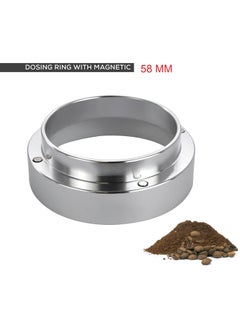 Generic 58mm Coffee Distribution Ring with Magnet – Strong Stability & Precise Brewing in an Attractive silver Color  - Image 3