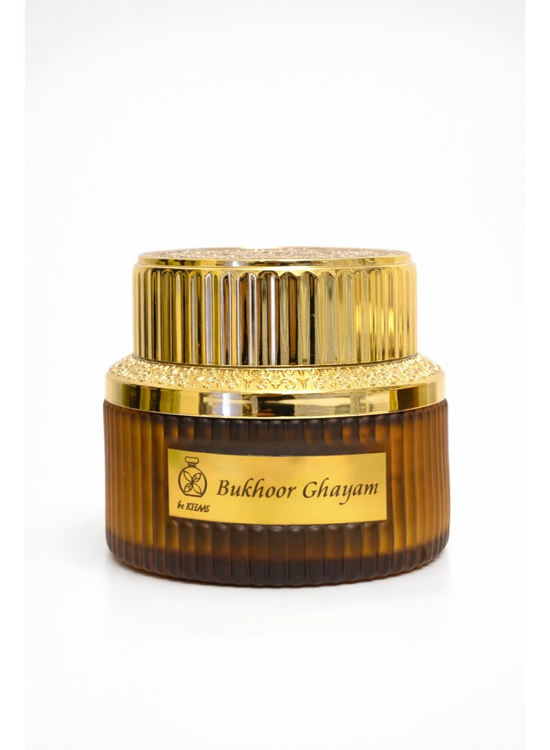 بخور غيام – بخور فاخر يجمع بين النكهة العربية والفرنسية – بخور عود قوي يدوم طويلاً للمجالس والمنزل والملابس – بخور فاخر للتجمعات والمناسبات الخاصة