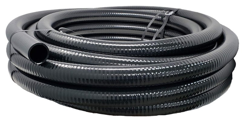 Sealproof Flexible PVC Pipe 1-1/2 Inch Dia Hose 50 FT Length, Black Tubing, Schedule 40, Premium Quality Made in USA - Image 1