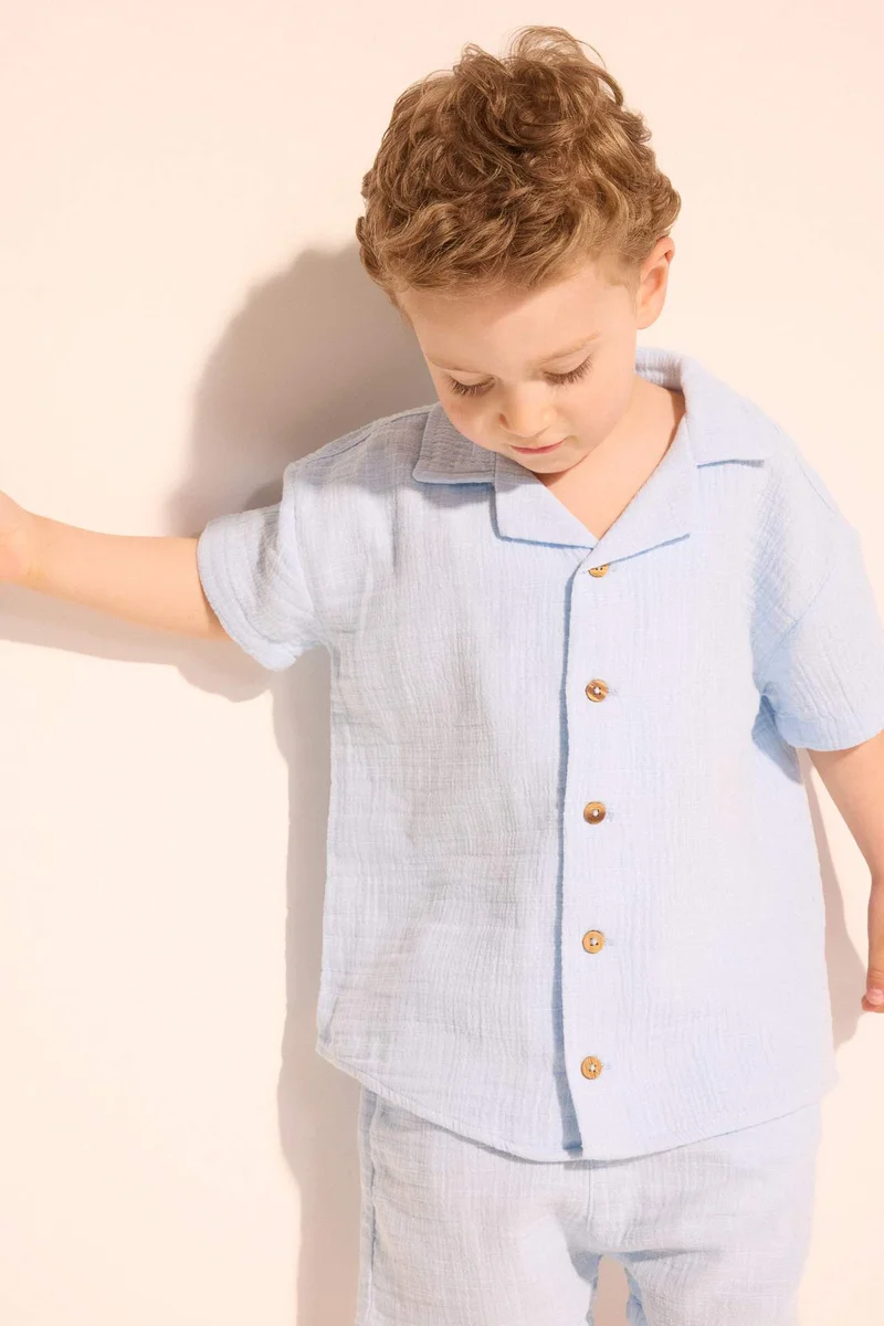 ديفاكتو Baby Boy Muslin 2 Piece Set
