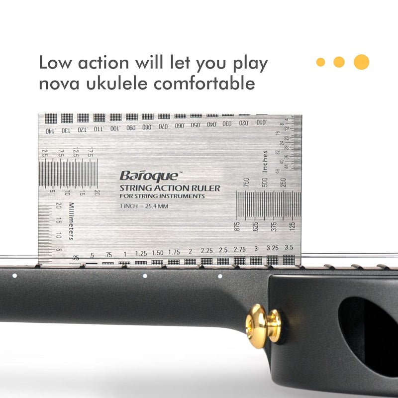 Enya Nova U/BK 23" Black Concert Ukulele for Beginners - Image 4