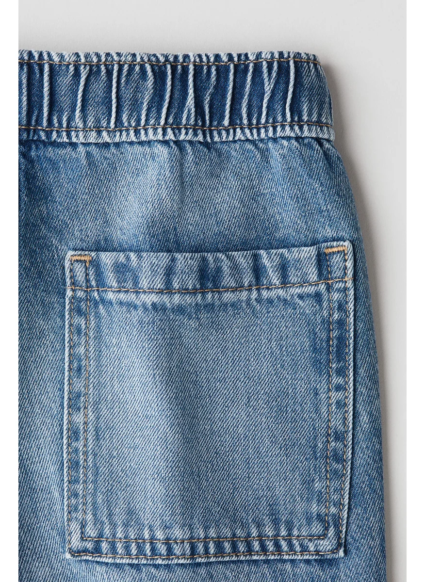 H&M Cotton Denim Trousers