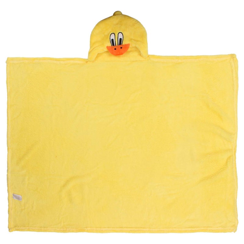 Muren Printed Crib New Born Baby Soft Comfort Hooded Blanket (Yellow) - Image 4