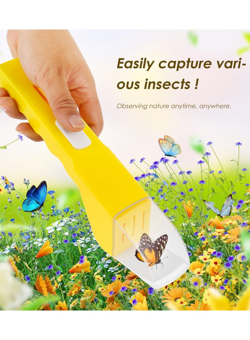 بينكواند أداة اصطياد الحشرات للأطفال أداة اصطياد الحشرات سريعة الإطلاق، أداة التقاط الحشرات أداة مراقبة الحشرات الإنسانية مع نافذة شفافة 27 سم حاوية لاصطياد الحشرات للأطفال والكبار لاستكشاف الطبيعة - Image 3