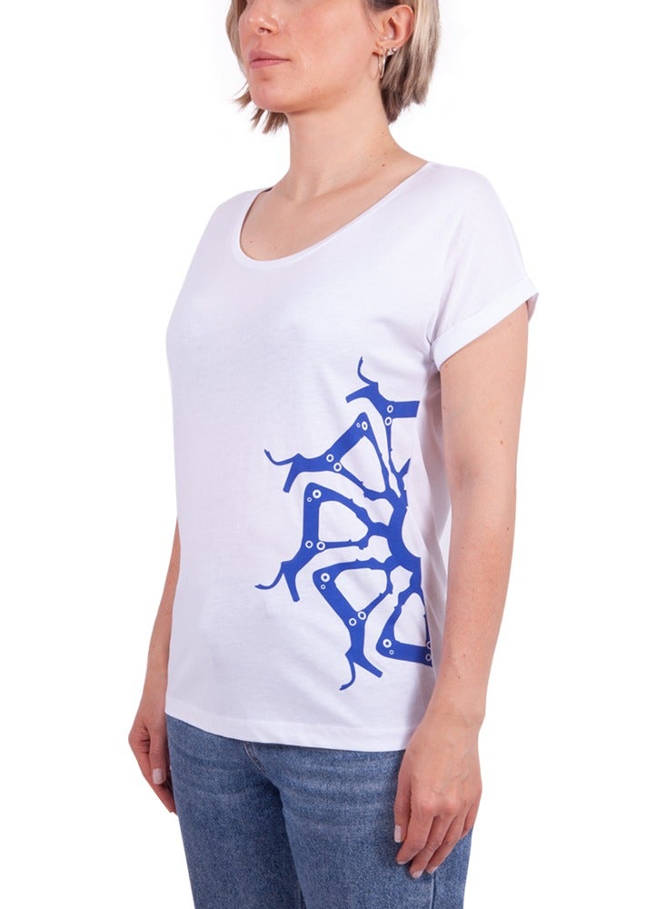 بيج ديزاين تيشيرت أبيض صغير Biggdesign Bc 3000 Deer - Image 3