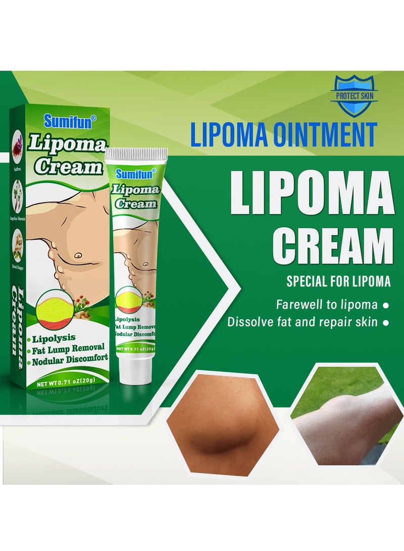 Sumifun Lipoma Cream,  Anti Hump Lymphcare Ginger Ointment, Underarm And Neck Lymphatic Care Cream, Lymphatic Drainage Cream, Anti-Cellulite Remover Cream 20g - Image 2