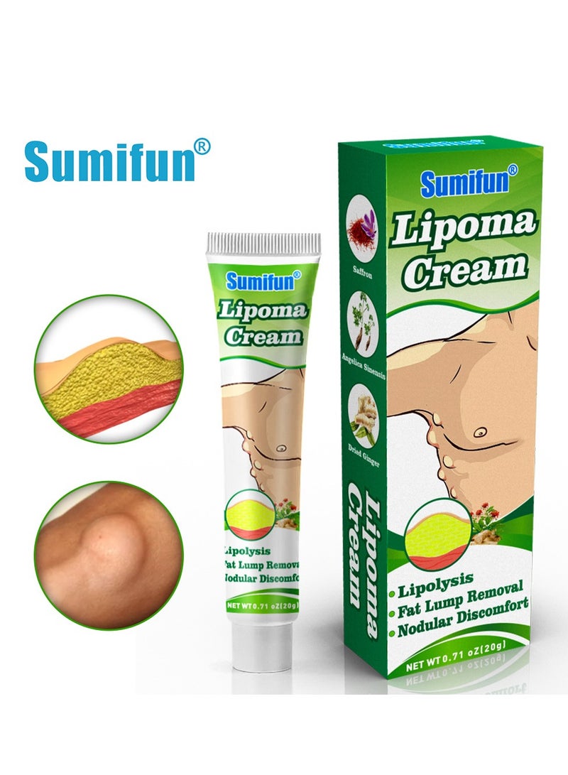 Sumifun Lipoma Cream,  Anti Hump Lymphcare Ginger Ointment, Underarm And Neck Lymphatic Care Cream, Lymphatic Drainage Cream, Anti-Cellulite Remover Cream 20g - Image 5