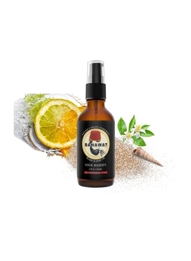 BAHAWAT Premium Beard Oil Conditioner & Softener Your Majesty 2 Ounce Beard Itch And Dry Skin Relief Handcrafted From Natural Ingredients Label May Vary  - Image 2