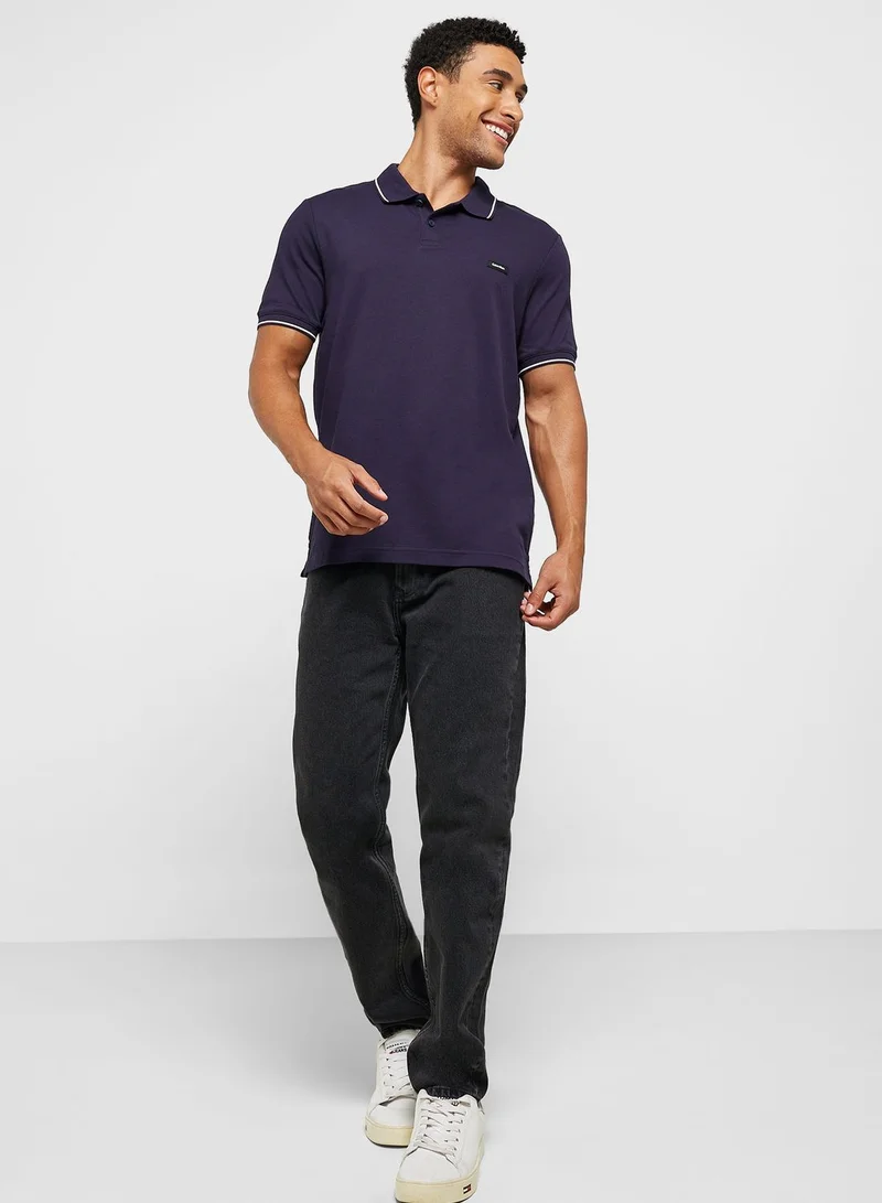 CALVIN KLEIN Logo Pique Polo