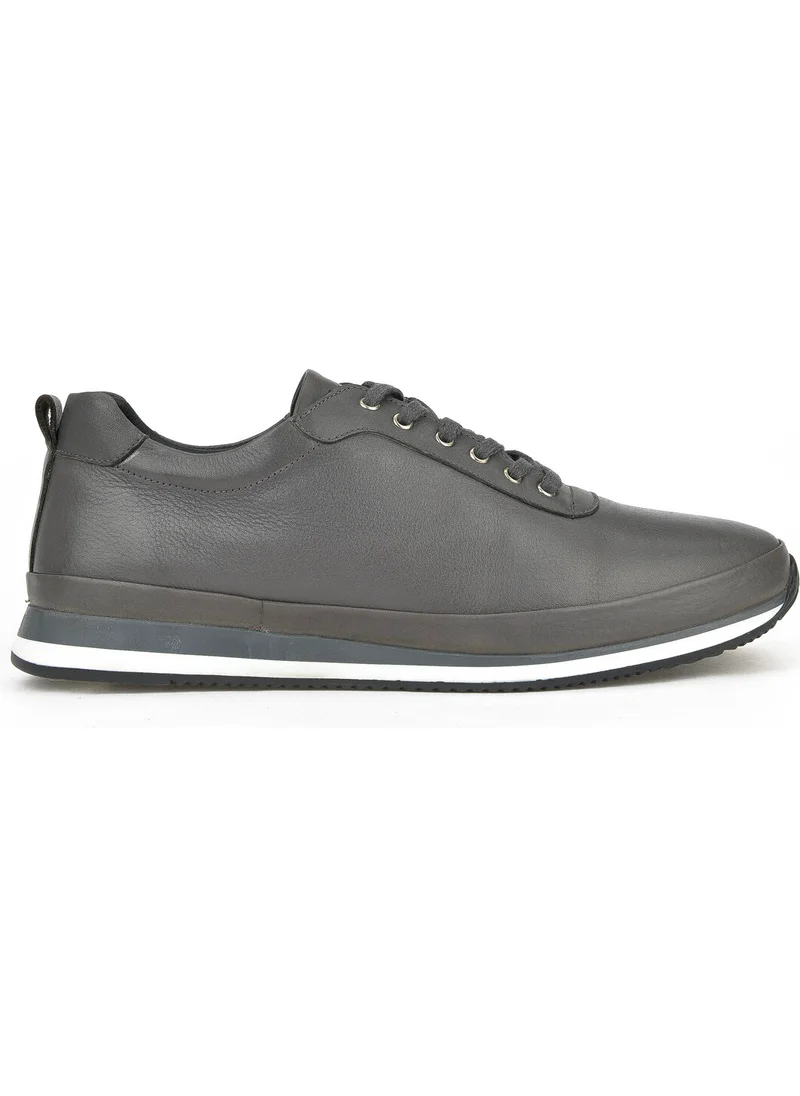 Ziya , Men's Leather Large Size Shoes 1411031Z1057 Gray