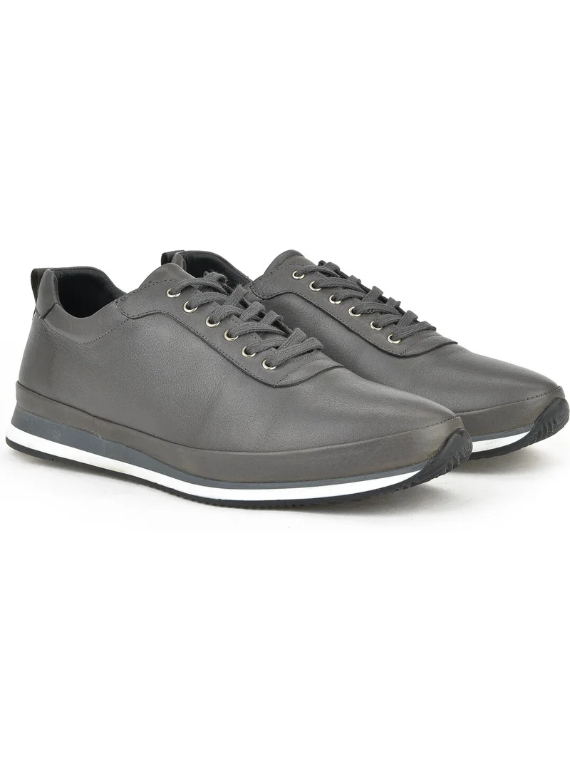 Ziya , Men's Leather Large Size Shoes 1411031Z1057 Gray