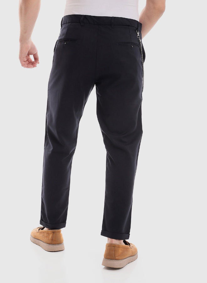 WHITE RABBIT Slub Pattern Classic Chino Pants  - Image 3