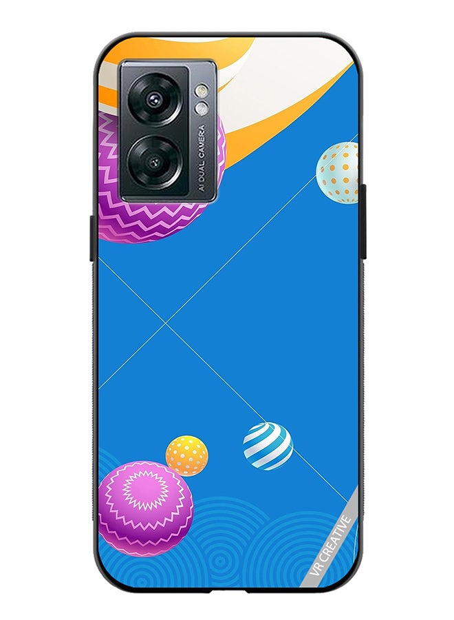 VR CREATIVE Protective Case Cover For Oppo A57 5G Abstract Design Multicolour - Image 1