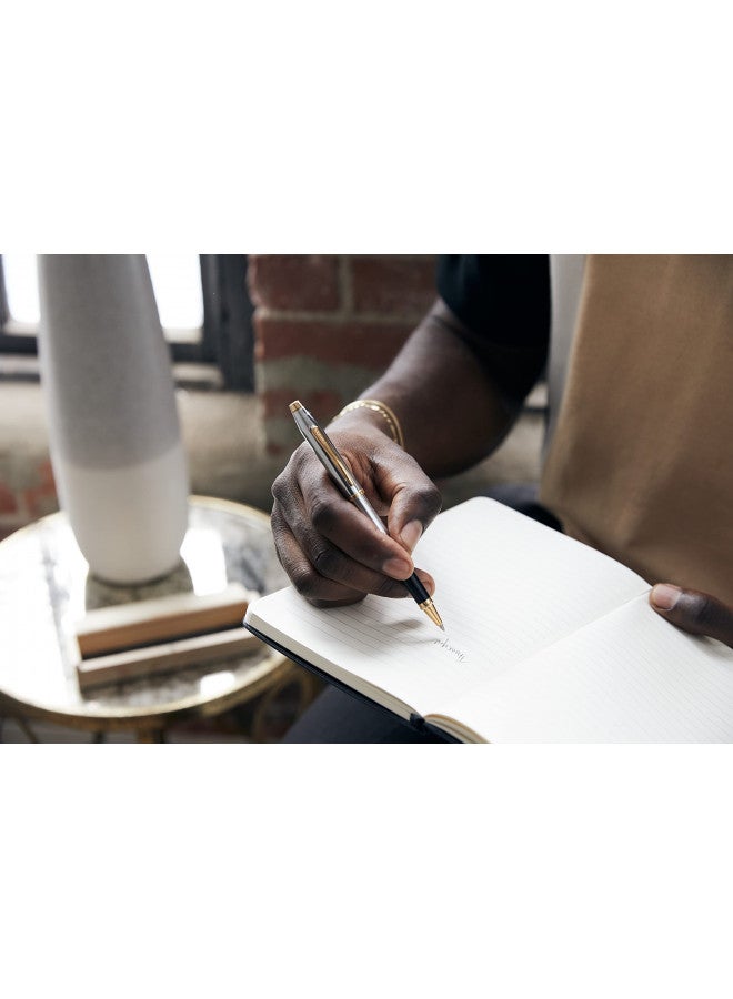 Cross قلم حبر جل قابل لإعادة التعبئة من كروس سنتشري II، قلم رولر متوسط، يشمل علبة هدايا فاخرة - ميداليست كروم - Image 5