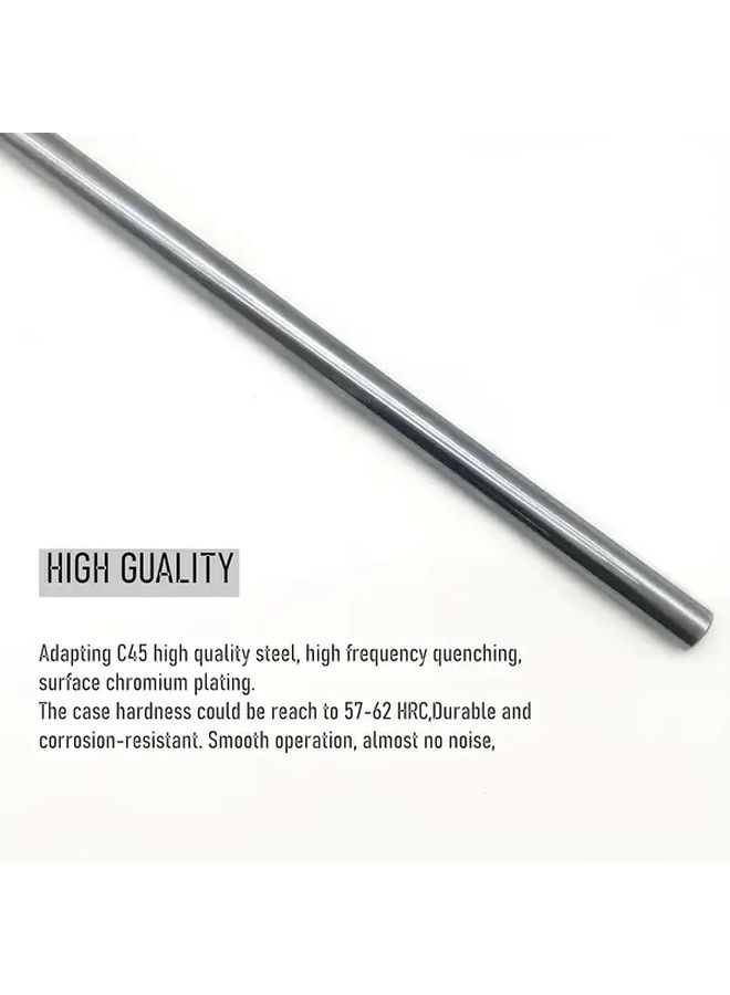 Linear Motion Rods 2 Pcs 250mm Hardened Chrome Shafts For CNC 3D Printer DIY - Image 4
