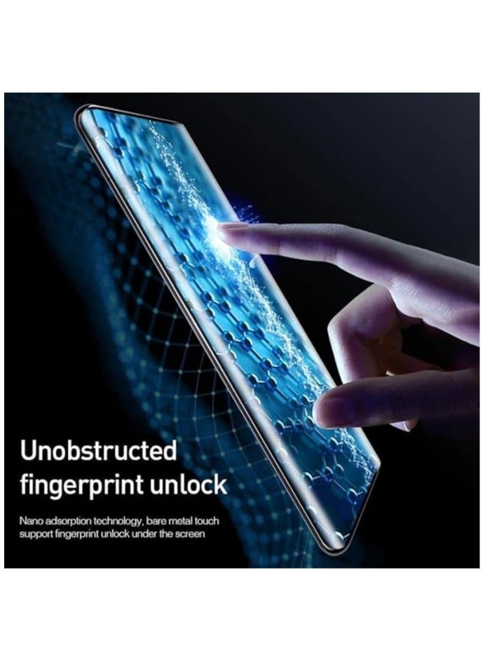 Tempered Glass | Curved UV Privacy Screen Protector Guard for Honor 100 Pro | Full Screen Coverage/Anti Spy/HD/Easy Application | Fingerprint Working/9H Hardness - Image 4