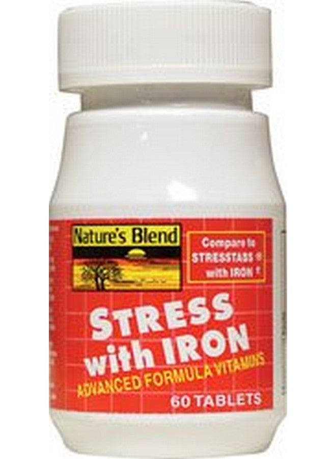 Nature's Blend NAT B STRESS FORMULA W/IRON TB 60