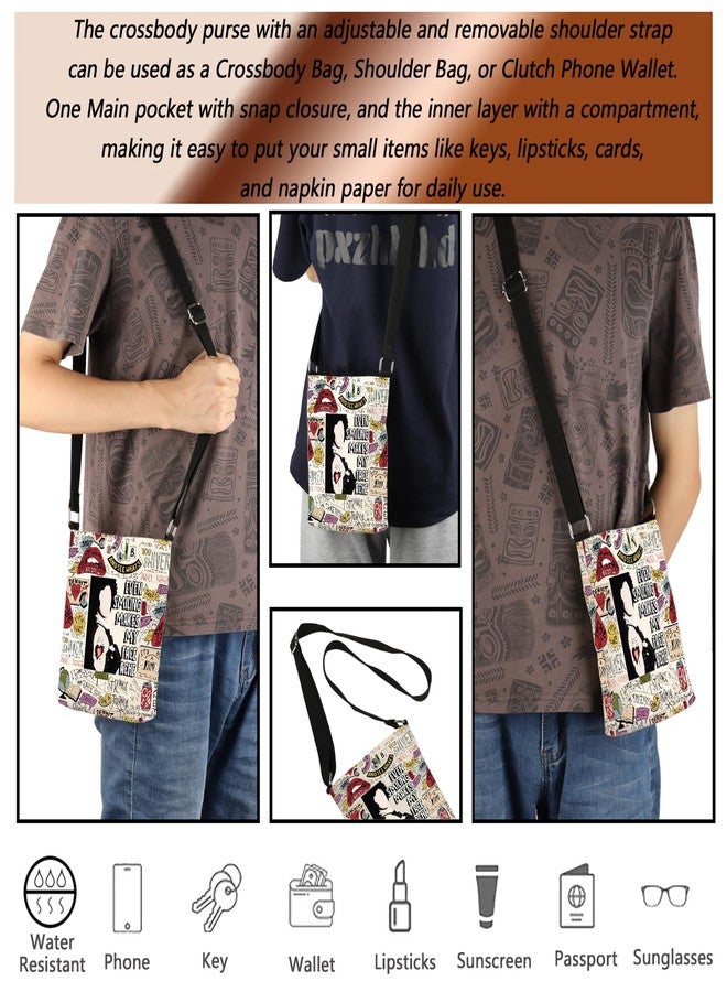 MBMSO Horror Show Gift R-TV Show Crossbody Bag Horror Movie Gifts for Musical Fans Lips Bag Even Smiling Makes My Face Ache (Rocky Crossbody) - Image 2