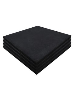Yalla HomeGym Homegym 30Mm Extra Thick Rubber Heavy-Duty Gym Floor Mat, Commercial Gym Rubber Floor Tiles Shock Absorbing 1 Squared Meter (Black)  - Image 1