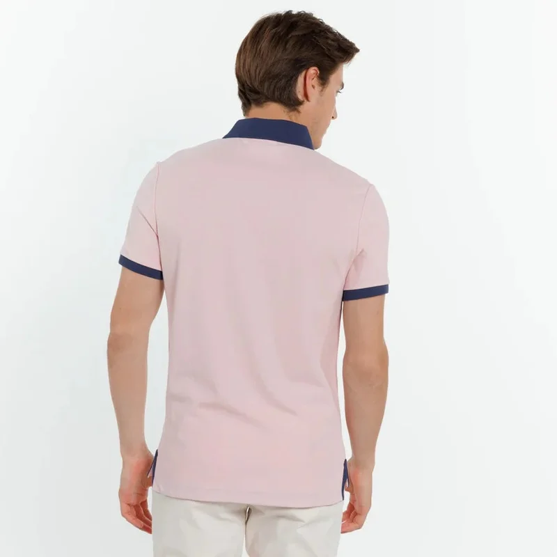 Vicomte A. Perry Pink Polo