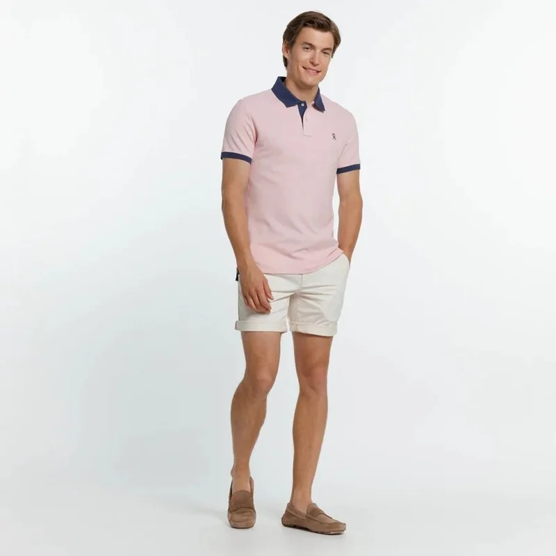 Vicomte A. Perry Pink Polo
