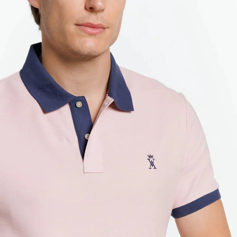 Vicomte A. Perry Pink Polo