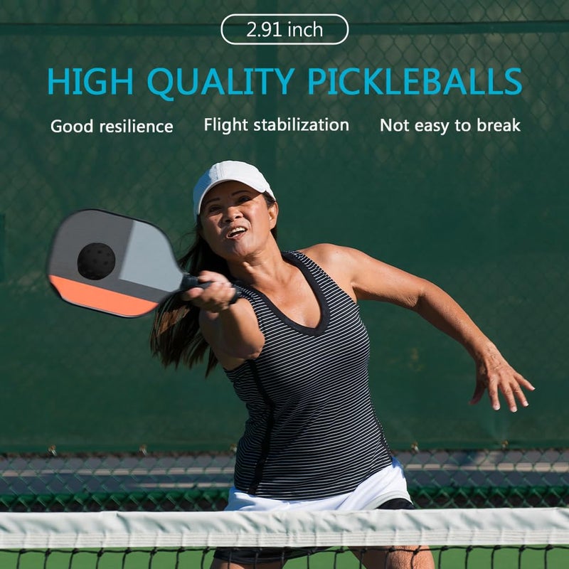 Spunspon 12-Pack Sports Outdoor Pickleballs - 40 Usa Pickleball Balls (Usapa Approved) - Official Us Open Balls, Black - Image 4