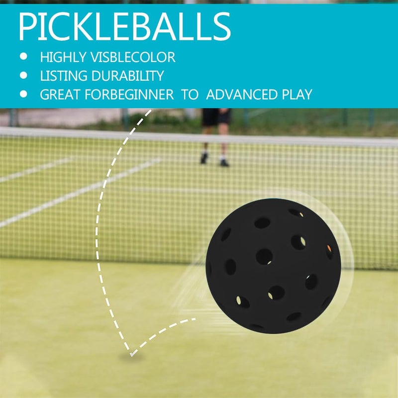 Spunspon 12-Pack Sports Outdoor Pickleballs - 40 Usa Pickleball Balls (Usapa Approved) - Official Us Open Balls, Black - Image 5