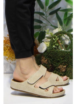 Fort 1801 Mulex Beige Com Anatomical Com able Women's Slippers  - Image 1