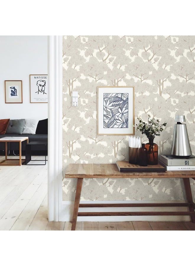 JiffDiff Tree Wallpaper Peel and Stick Jungle Wall Paper Forest Mural Stick on Wallpaper Modern Waterproof Self Adhesive Contact Paper - Image 4